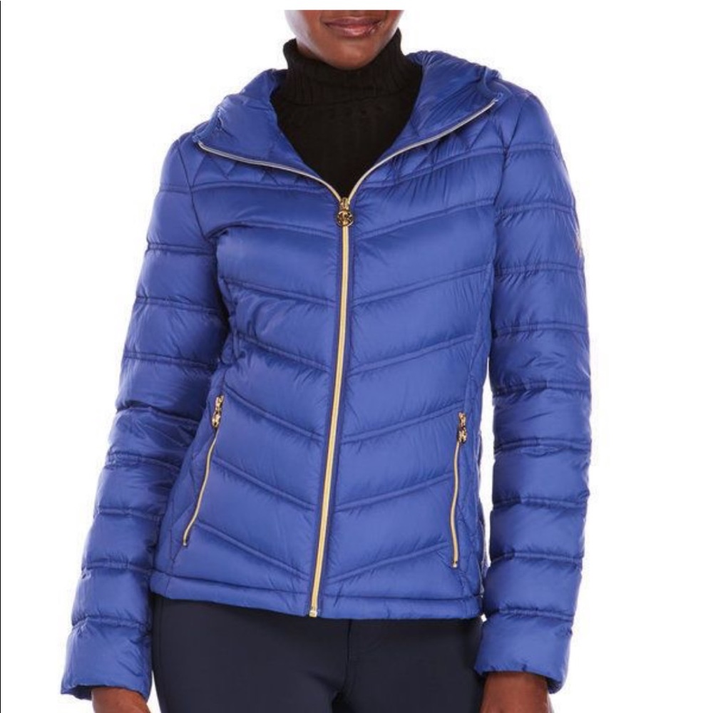 Michael Kors Hooded Down Puffer Jacket